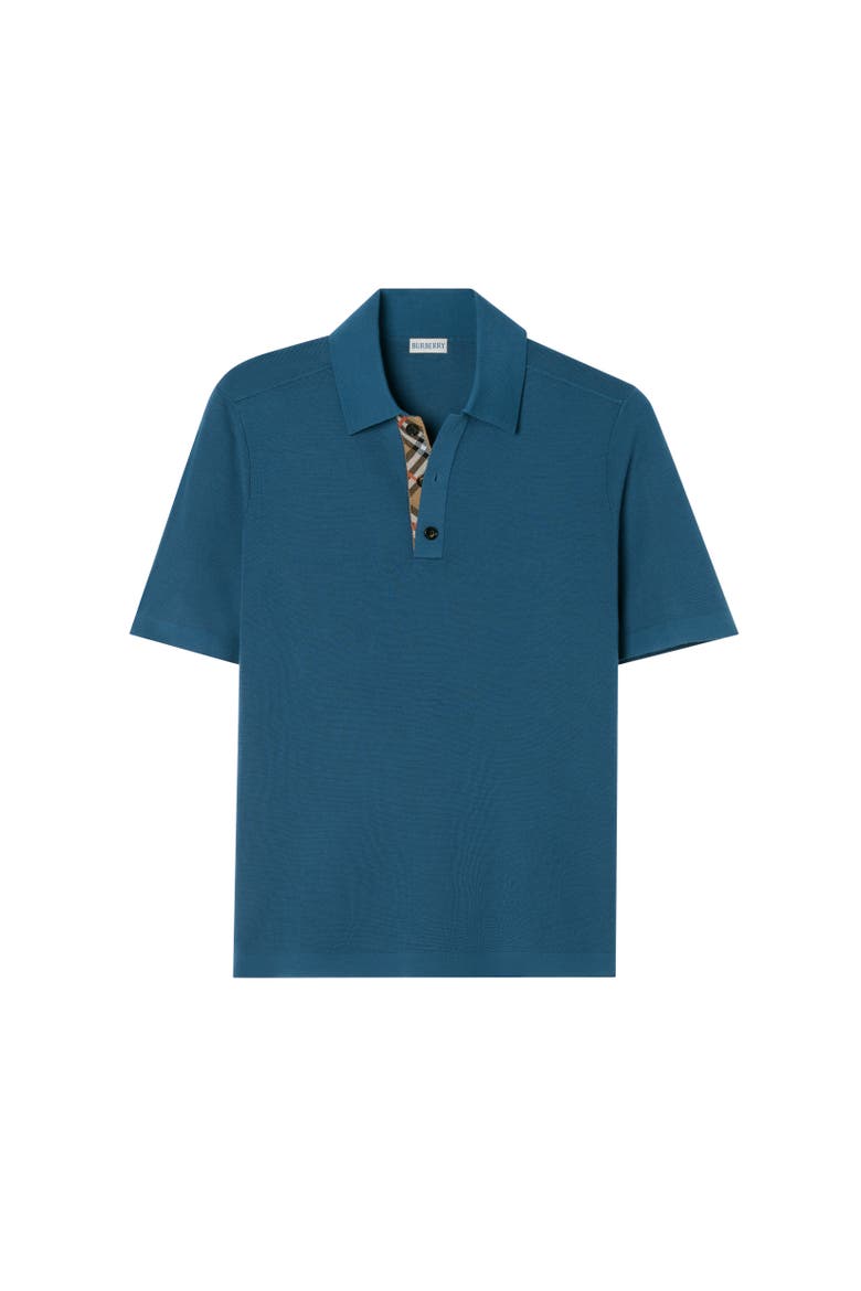 Wool Polo Shirt, Alternate, color, Maritime blue
