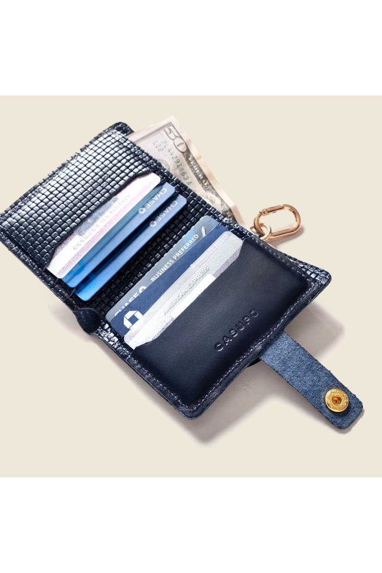 Wallet with Snap and Key Ring, Alternate, color, Navy Limited Edition
