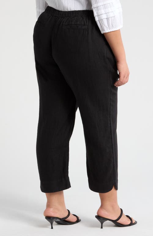 Caslonr Caslon(r) Tapered Linen Pants In Black