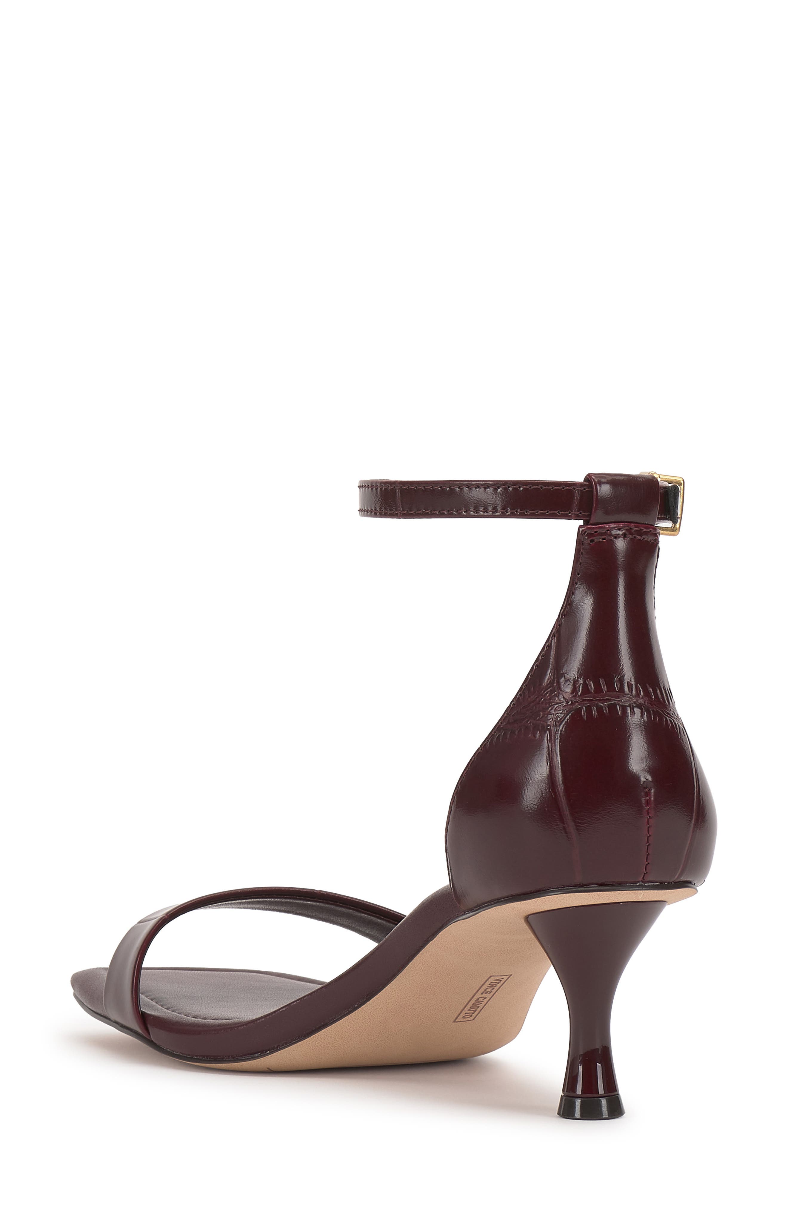 Vinkely Square Toe Kitten Heel Sandal, Alternate, color, PLUM