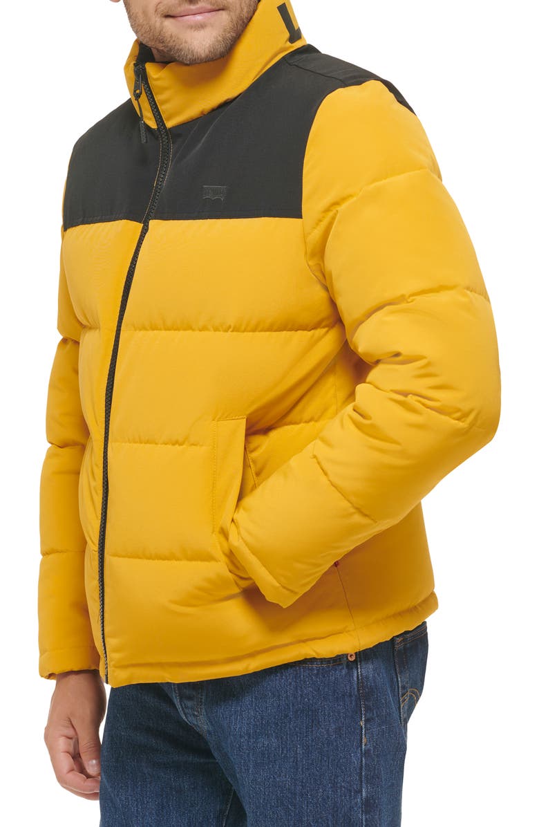 Levi's<sup>®</sup> Quilted Puffer Jacket, Alternate, color, Yellow/ Black