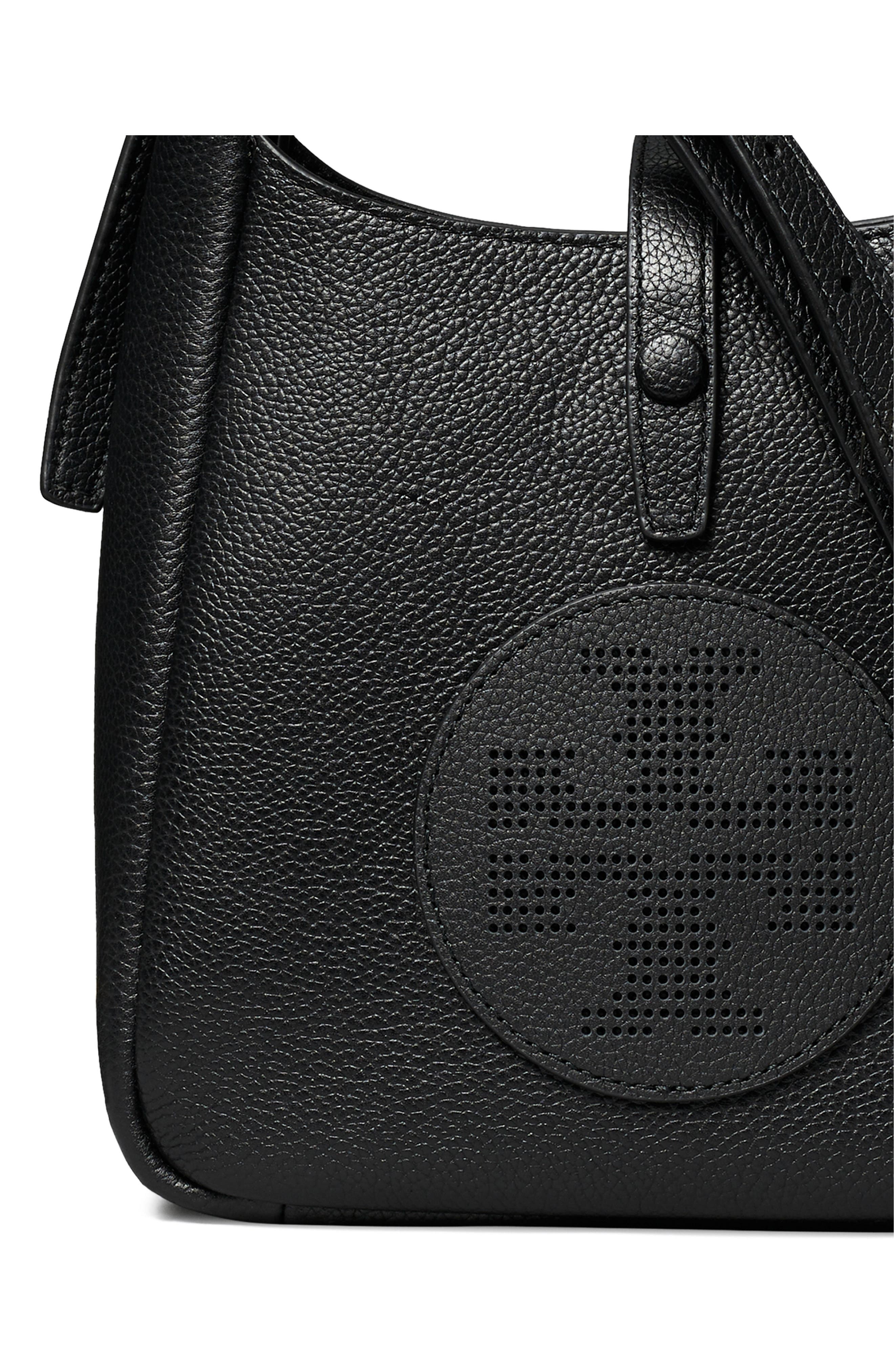 Tory Burch Miller Swing Leather Crossbody Bag, Alternate, color, Black