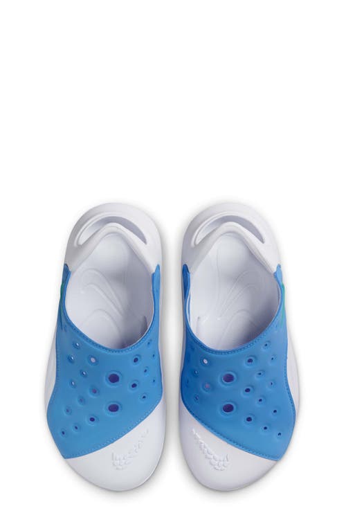 Nike Kids' Aquaswoosh Water Friendly Clog In Blue/white/dusty Cactus