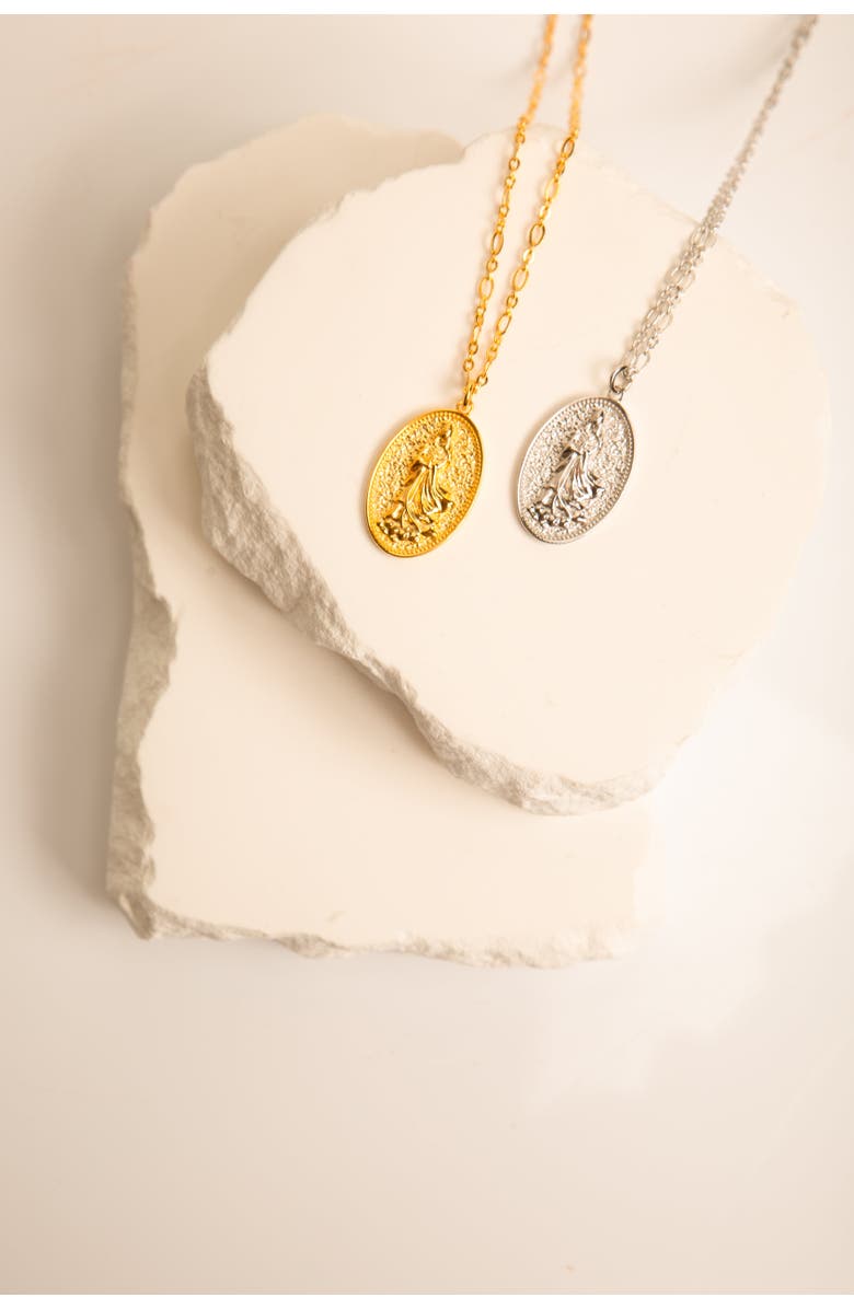 Seven Saints Quan Yin Goddess of Compassion & Mercy Necklace, Alternate, color, White