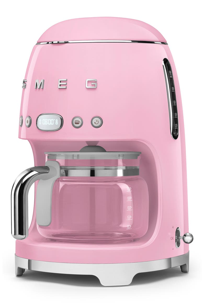 '50s Retro Style 10-Cup Drip Coffeemaker, Alternate, color, PINK