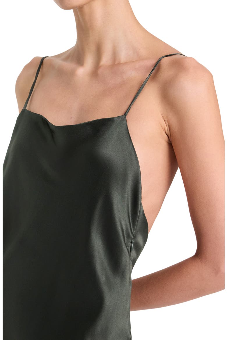 Scoop Back Stretch Silk Maxi Slipdress, Alternate, color, ROSIN