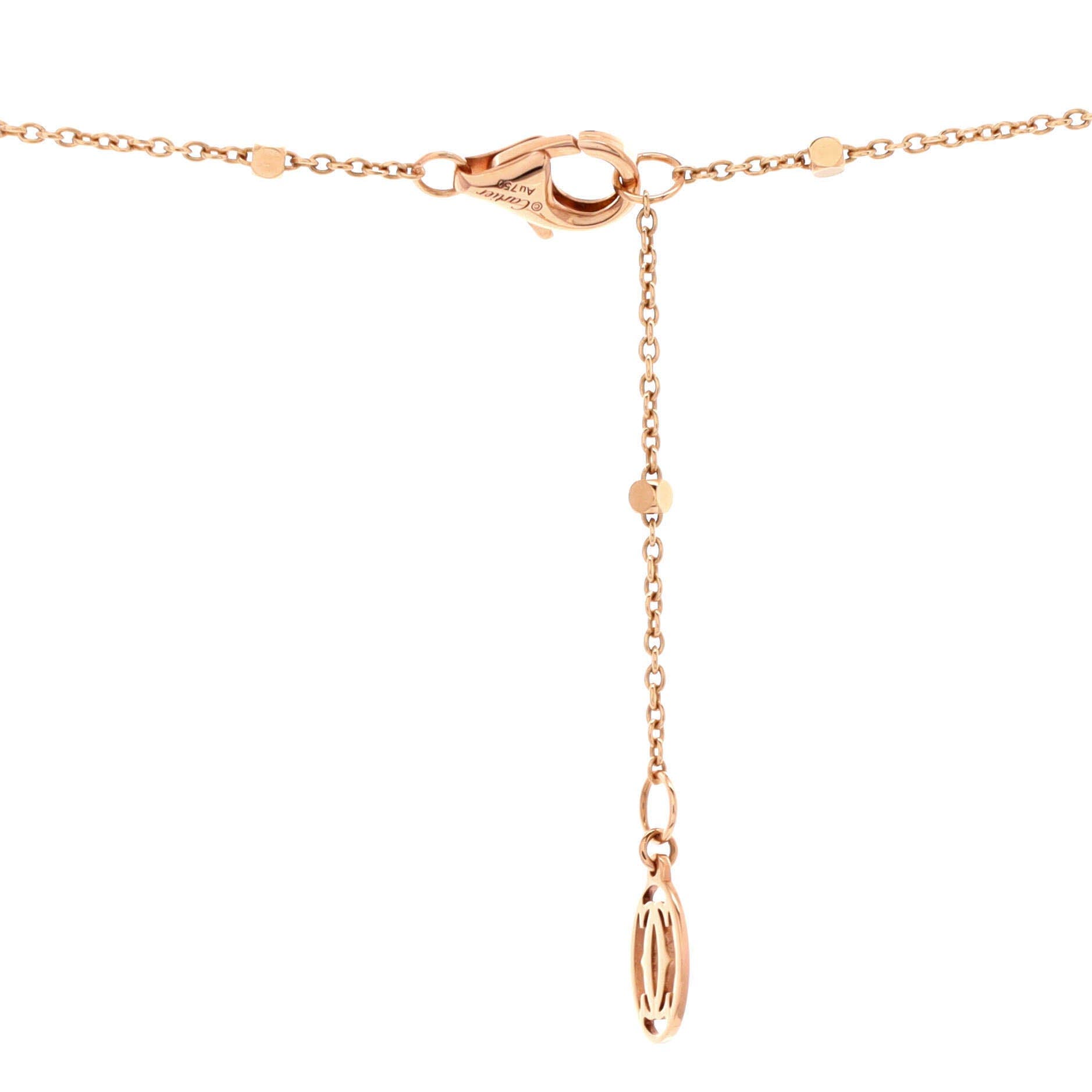 Clash de Cartier Pendant Necklace 18K Rose Gold with Diamonds, Alternate, color, Metallic Gold