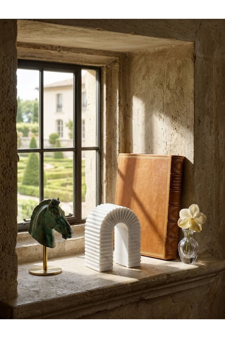 Hanover Marble Decorative Object, Alternate, color, Ivory White