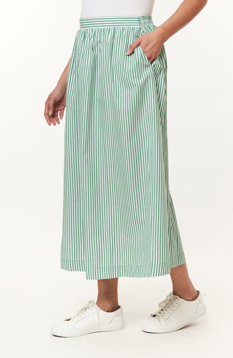 C & C California Adeline Stripe Maxi Skirt, Alternate, color, Pine Green Stripe