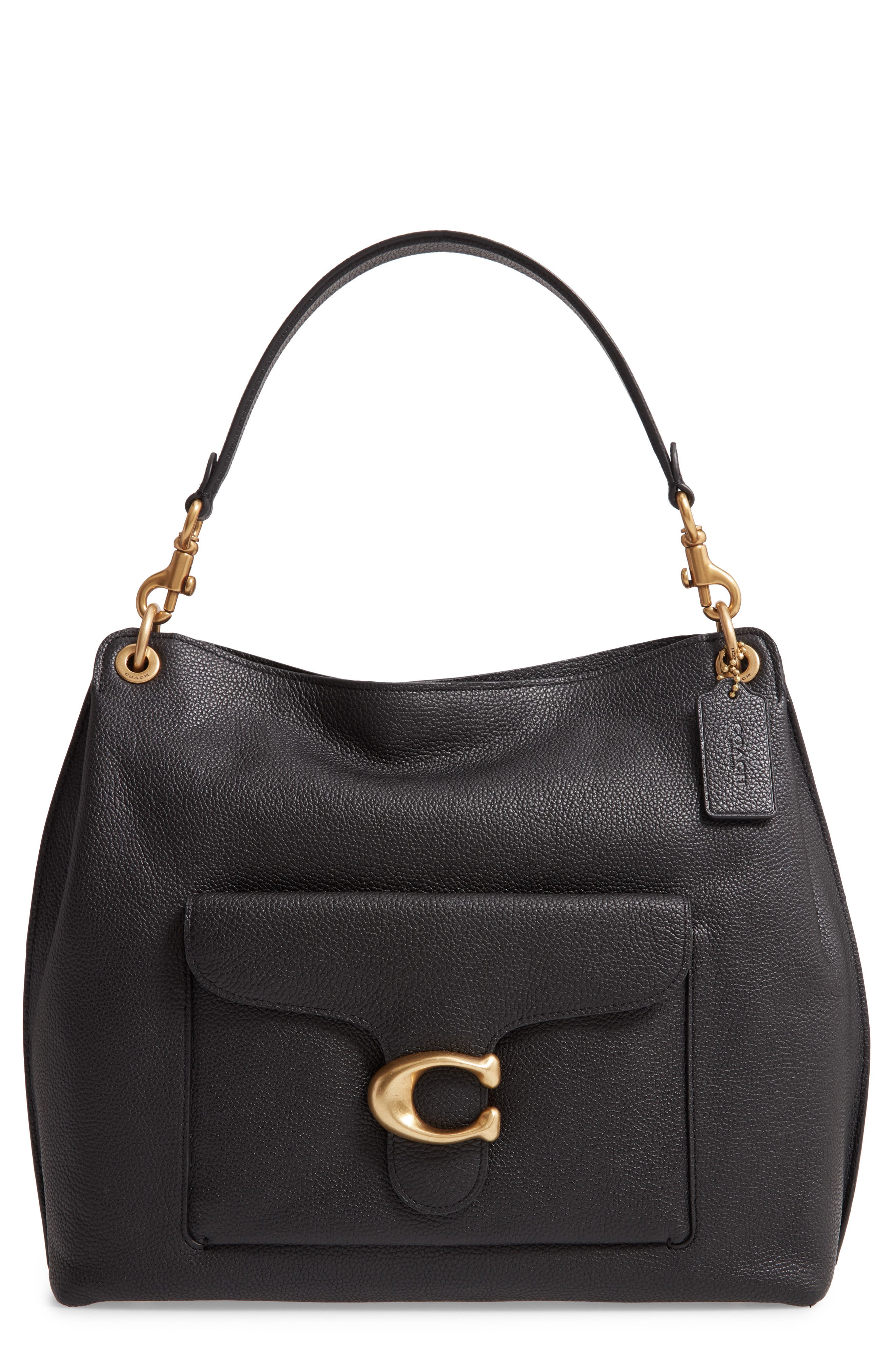 COACH Tabby Leather Shoulder Bag, Main, color, 