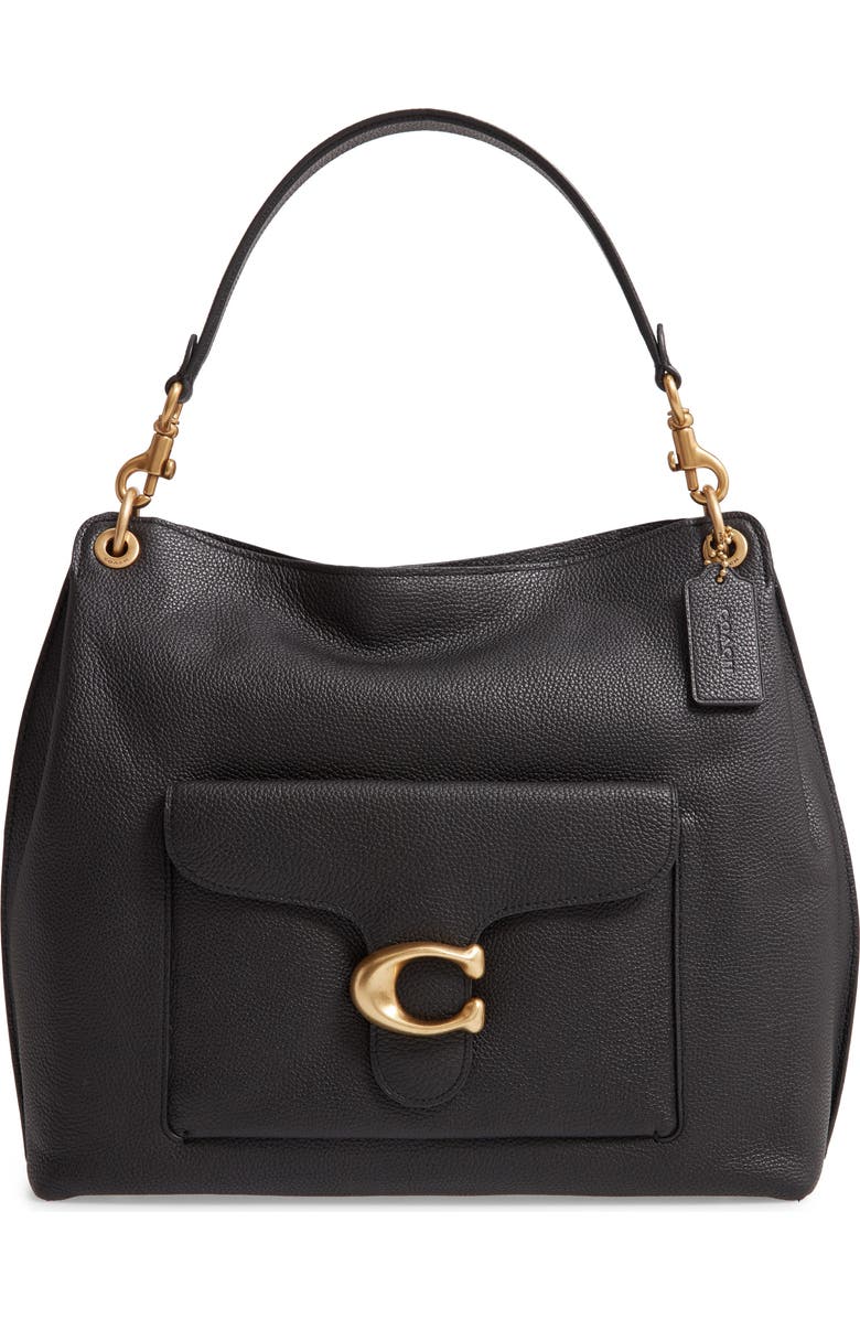COACH Tabby Leather Shoulder Bag, Main, color,