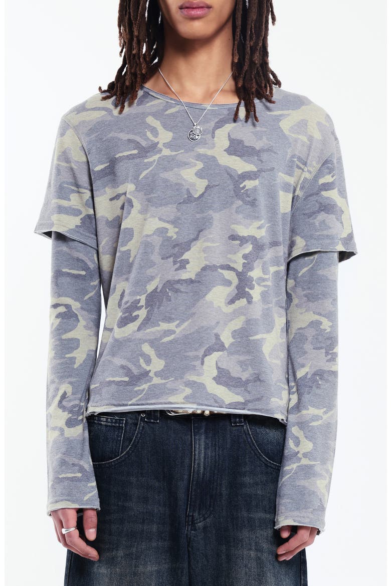 JADED LONDON Double Layer Mist Long Sleeve T-Shirt (Men) | Nordstrom