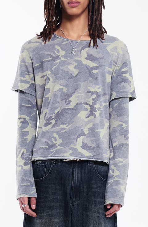 Double Layer Mist Long Sleeve T-Shirt