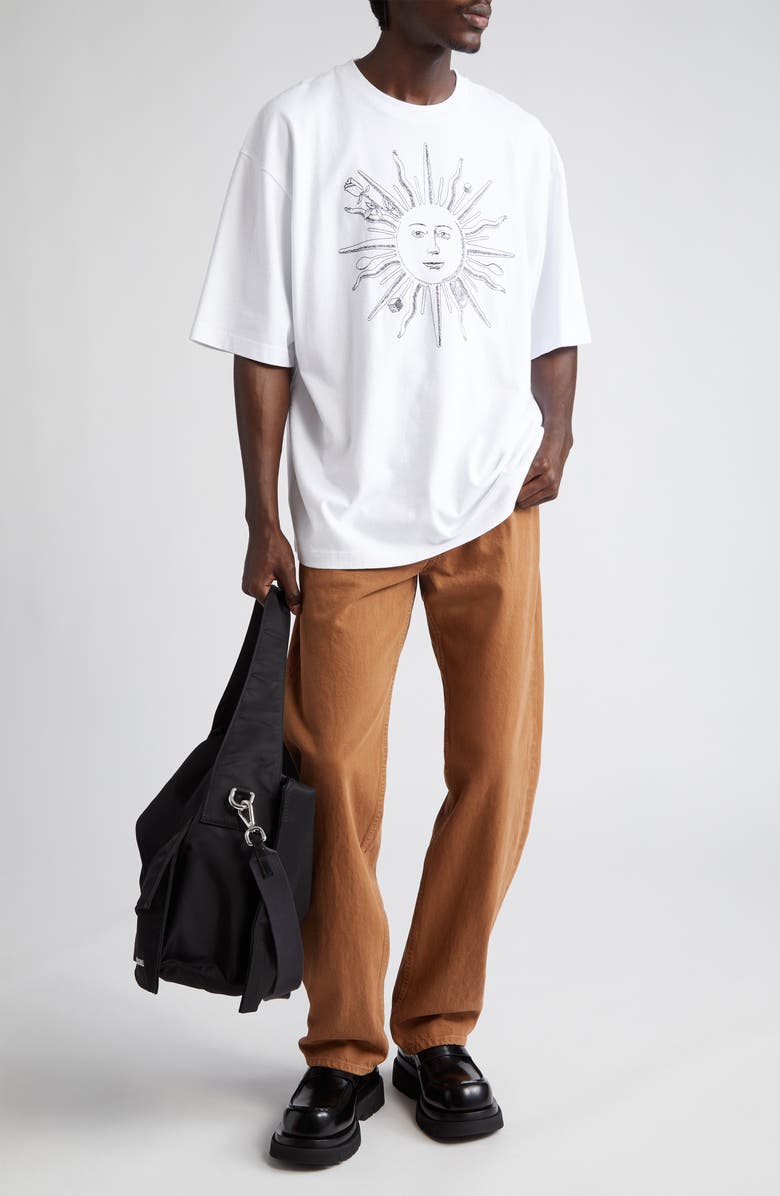 Jacquemus Le T-Shirt Soleil Cotton Graphic T-Shirt, Alternate, color,