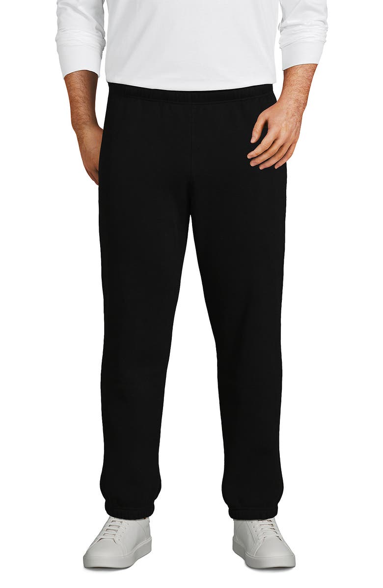 Lands' End Serious Sweats Sweatpants, Main, color, Black