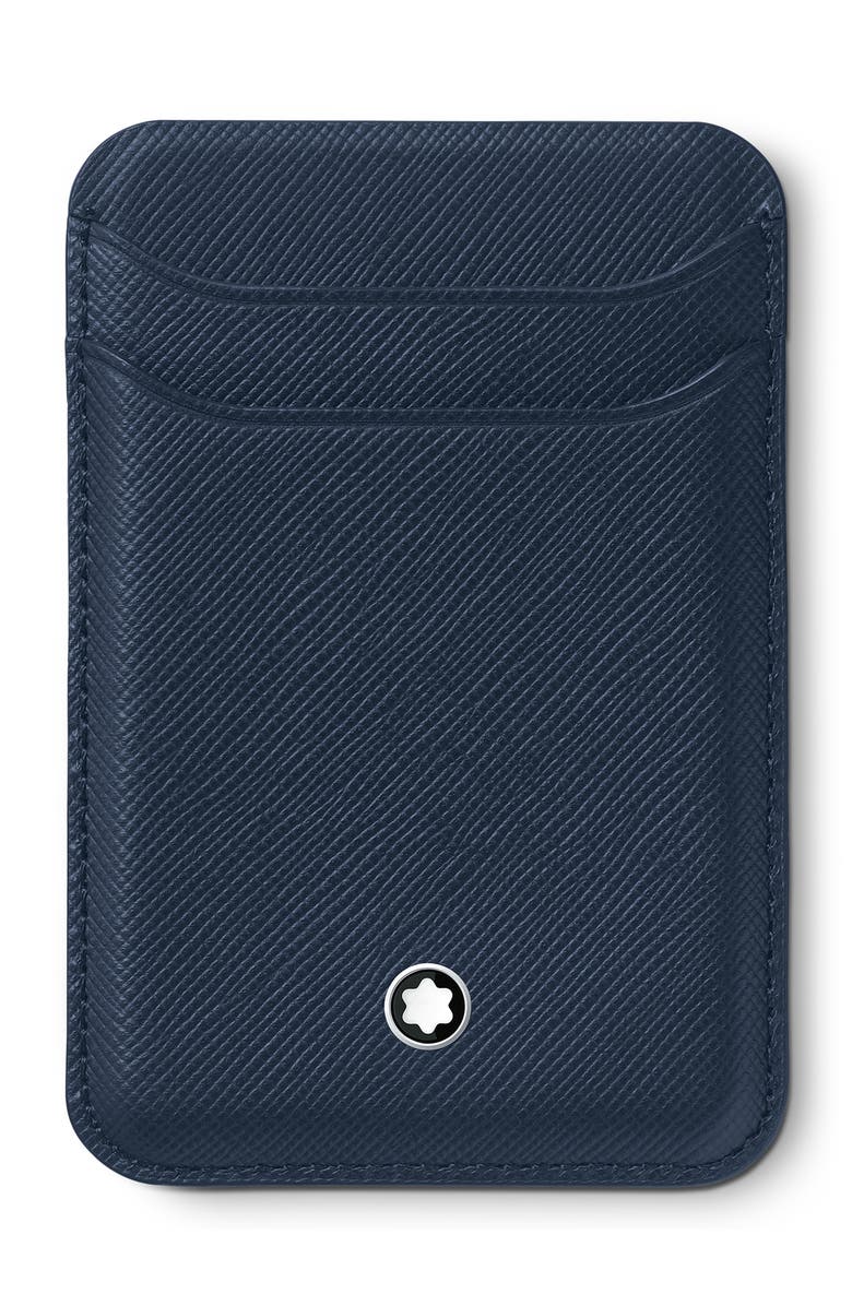 Montblanc Sartorial Leather Card Case, Main, color,