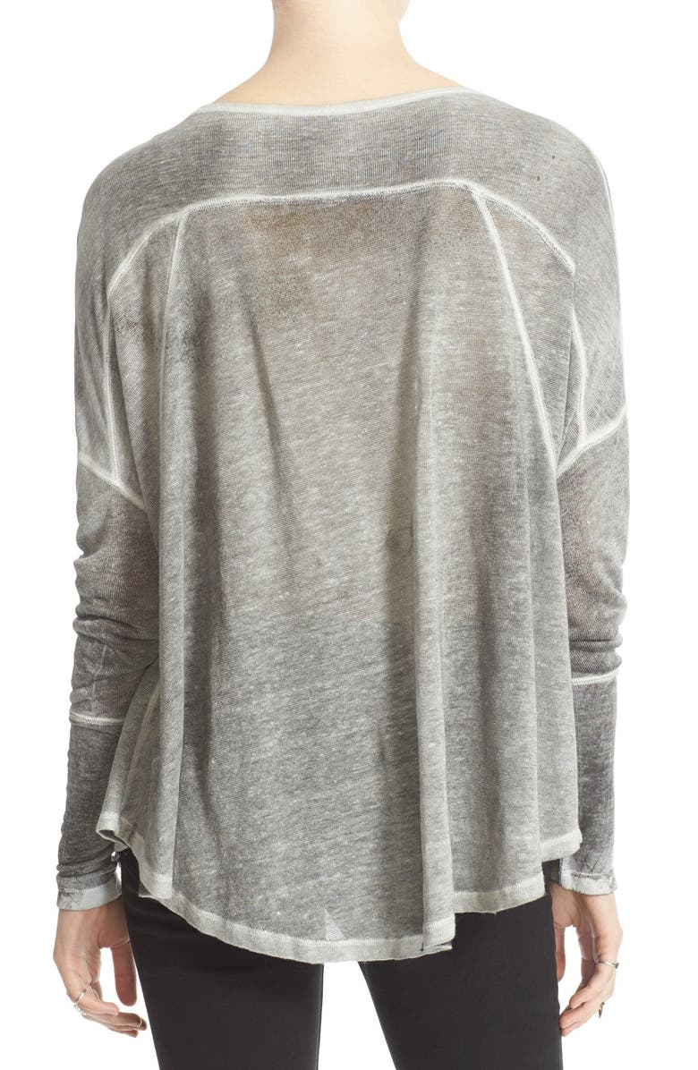 Free People 'Machiatto' Linen Blend Dolman Tee, Alternate, color, 