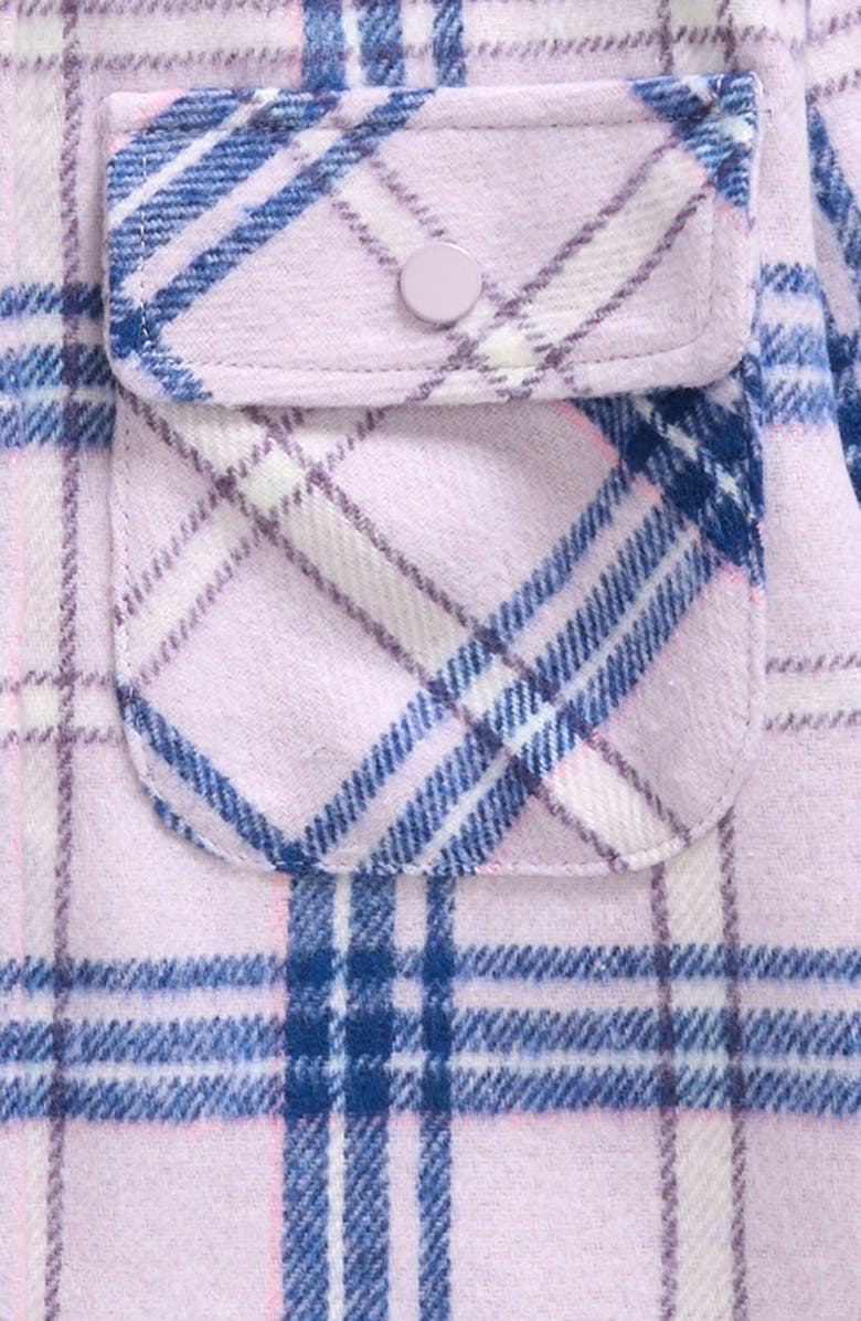 Tucker + Tate Kids' Plaid Fleece Snap-Up Shacket, Alternate, color,