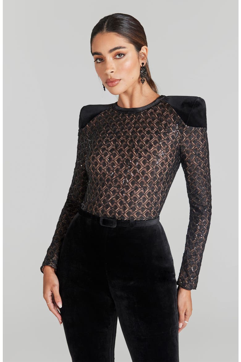 Amanda Long Sleeve Jumpsuit, Alternate, color, BLACK