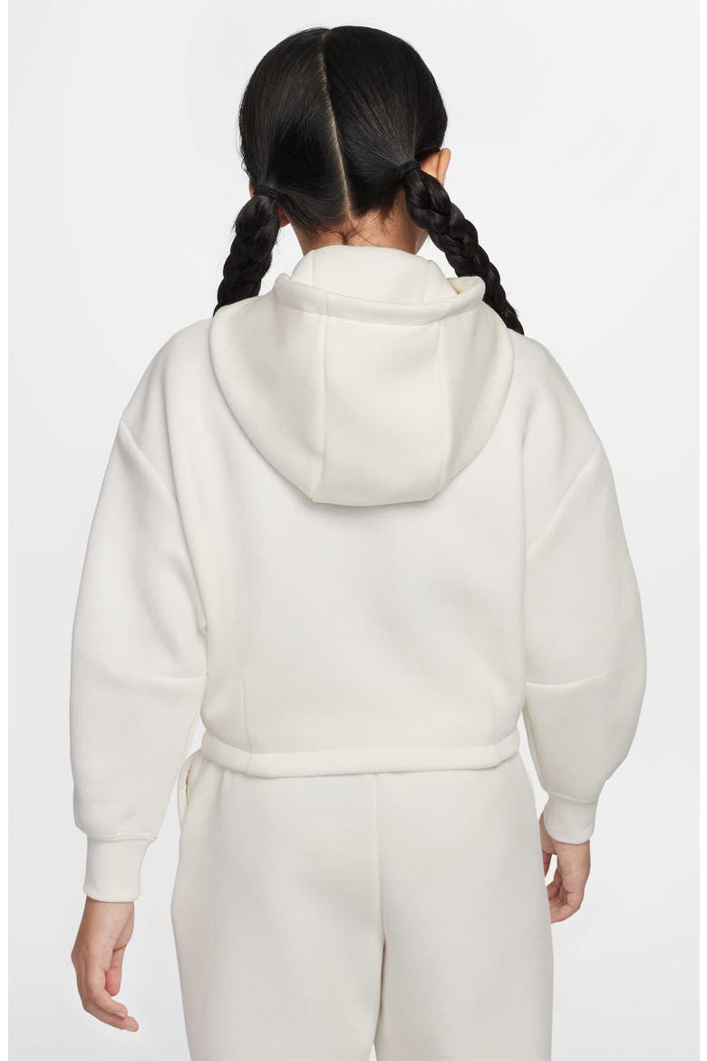 Kids' Sportswear Tech Fleece Oversize Hoodie, Alternate, color, SAIL/ BLACK