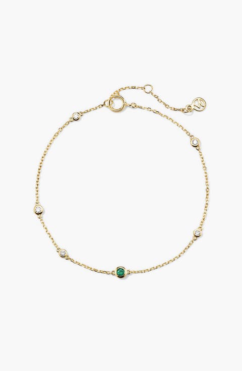 Gemstone Station Bracelet