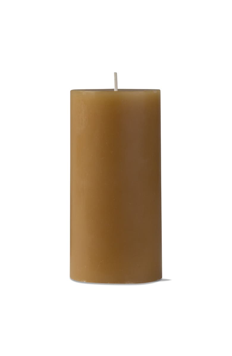 tag Elegant Color Pillar Candle for Home Decor and Ambiance, Main, color, Dark Yellow