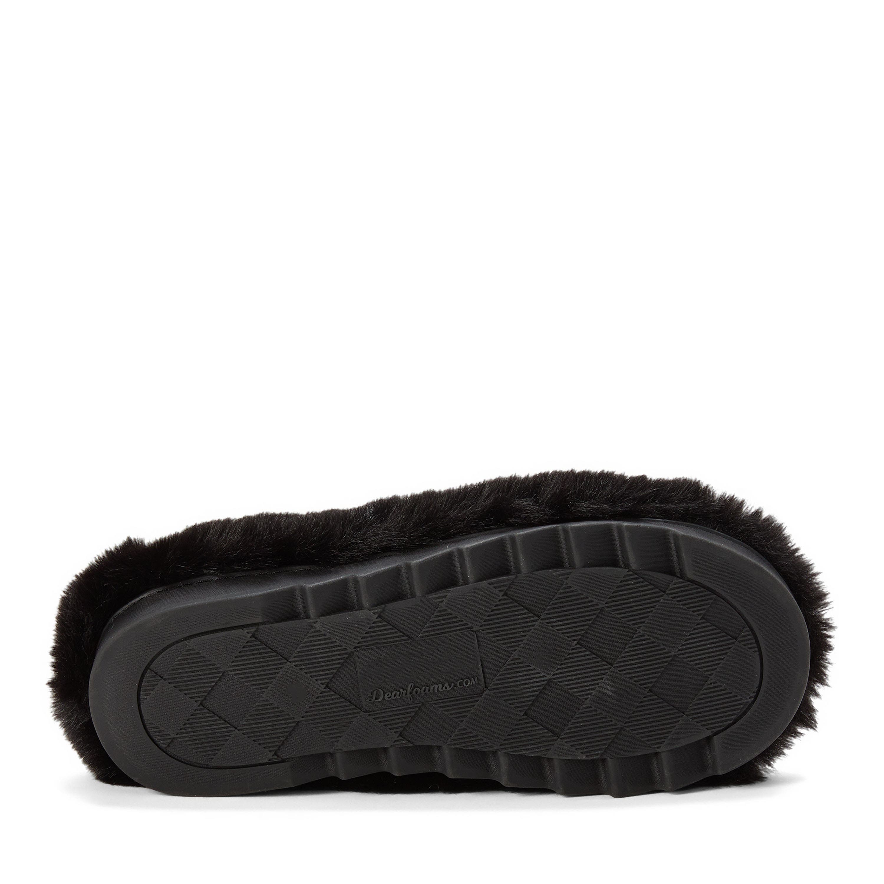 DEARFOAMS Annabelle Pile Clog with Embellishment, Alternate, color, Black