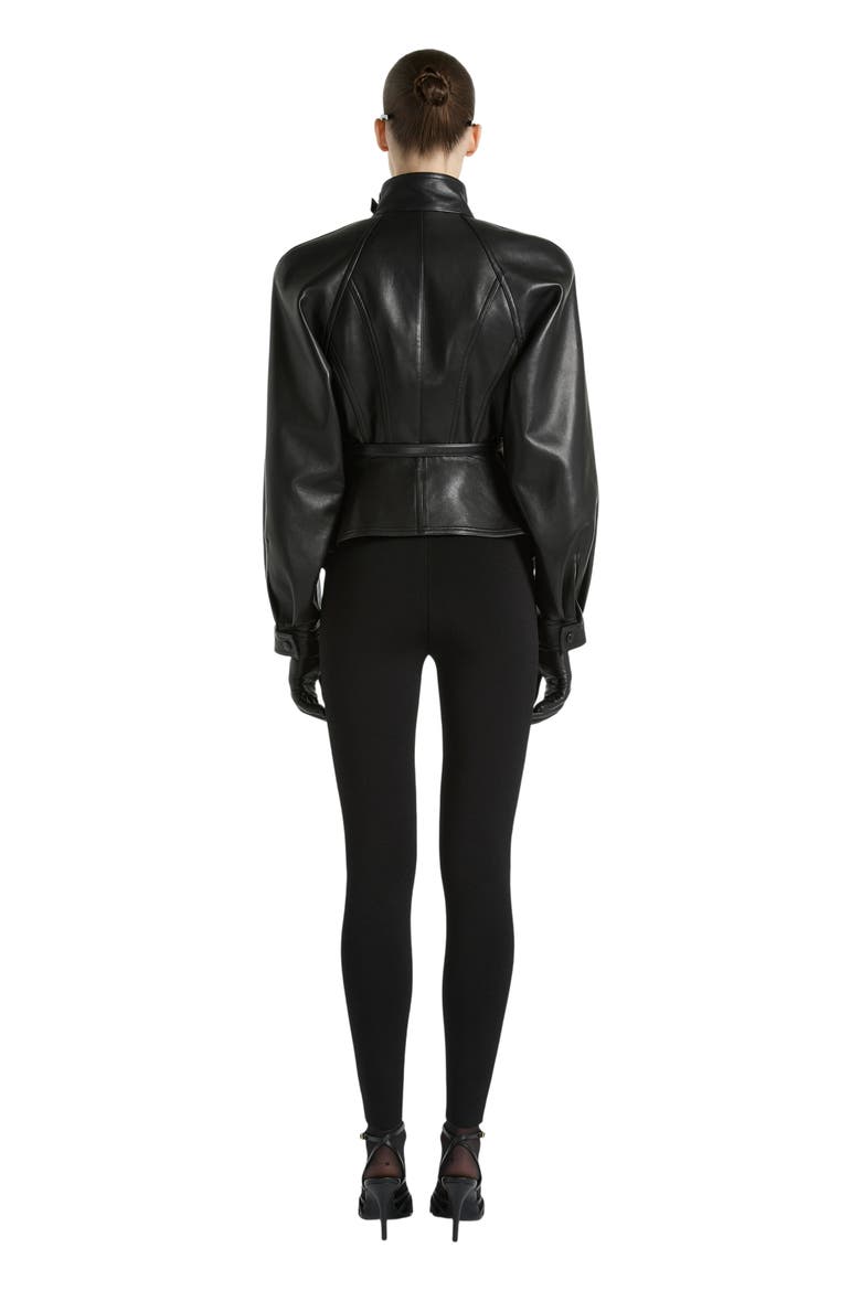 High-Waisted Milano Jersey Trousers, Alternate, color, black