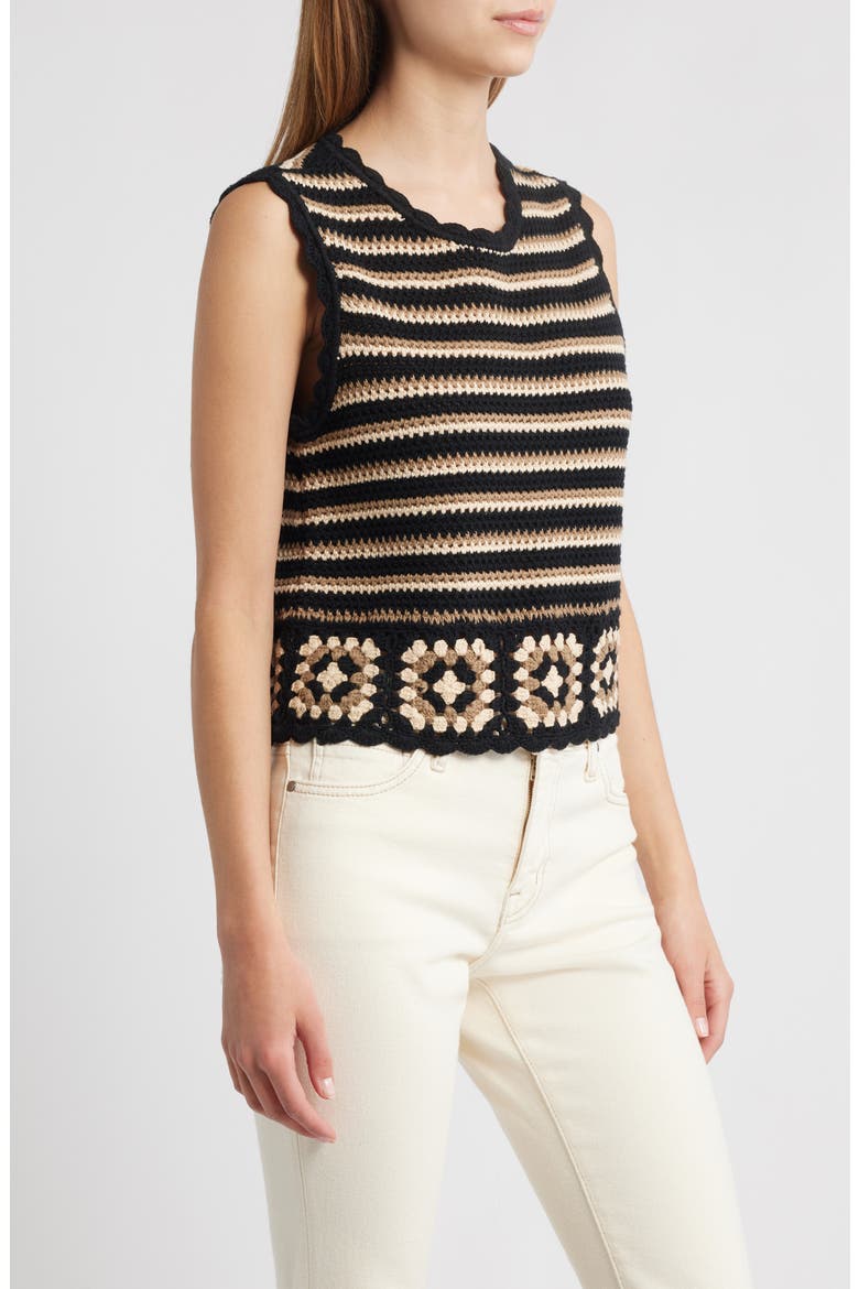 Hazel Crochet Sweater Vest, Alternate, color, MILOS CROCHET