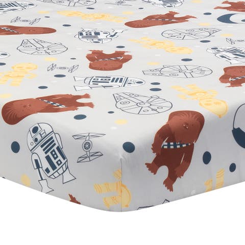 Star Wars Signature Millennium Falcon 100% Cotton Fitted Crib Sheet