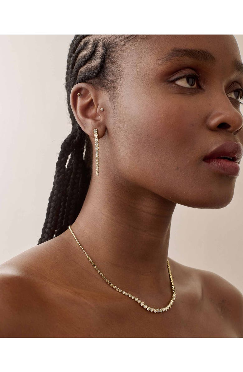 Edge of Ember Serena Tennis White Drop Earrings, Alternate, color, White