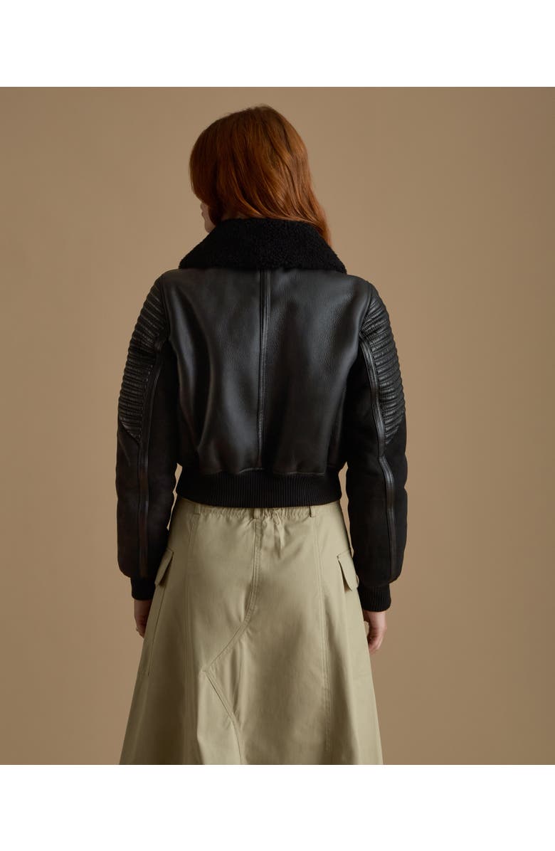 FURNIQ UK Lucinda Sheepskin Jacket, Alternate, color, Black