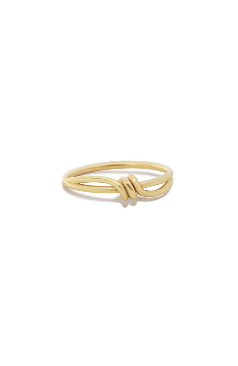 The Lovery Fine Jewelry Gold Knot Ring, Main, color, Yellow Gold