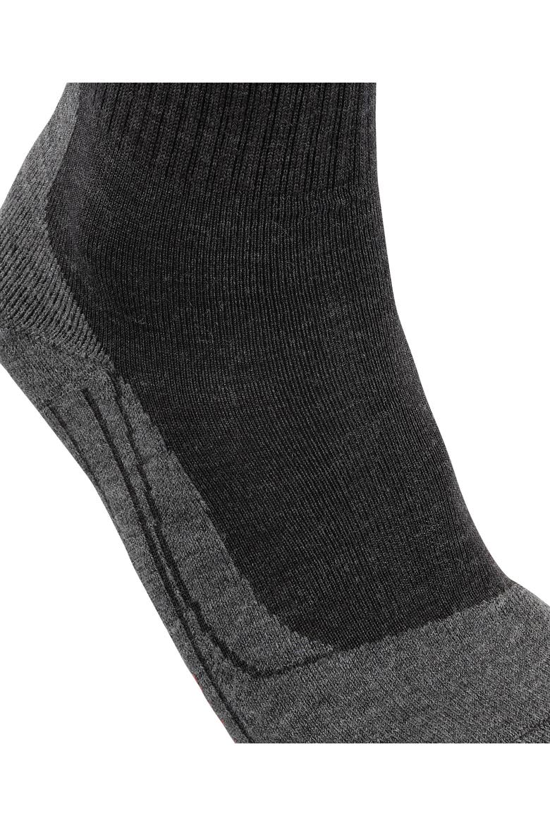 TK2 Explore Wool Silk Hiking Socks, Alternate, color, Anthracite Melange