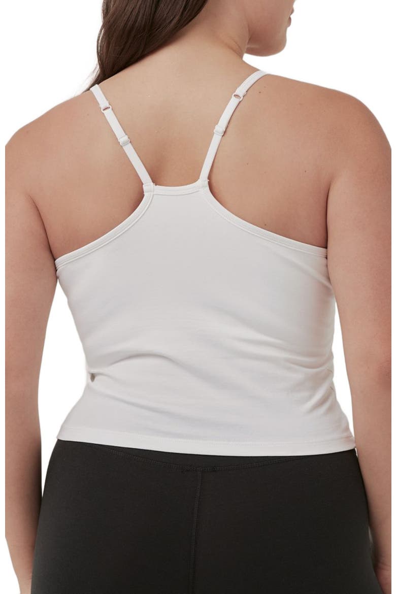 Organic Cotton Everyday Shelf Bra Cropped Camisole 3-Pack, Alternate, color, White