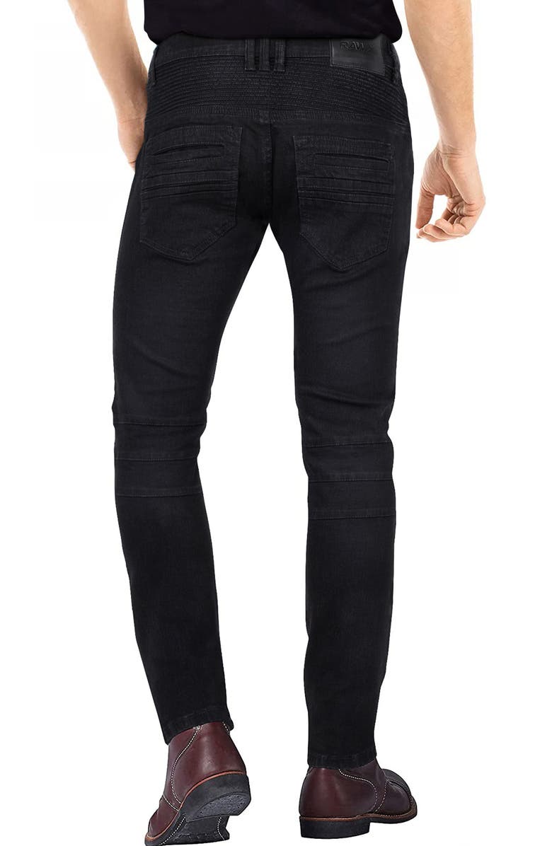 XRAY Rawx Skinny Fit Moto Jeans, Alternate, color,