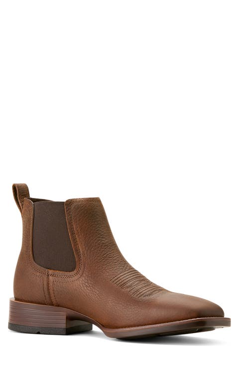 Booker Ultra Square Toe Western Chelsea Boot (Men)