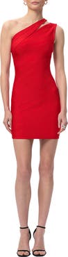 Herve Leger The Molly One-Shoulder Dress