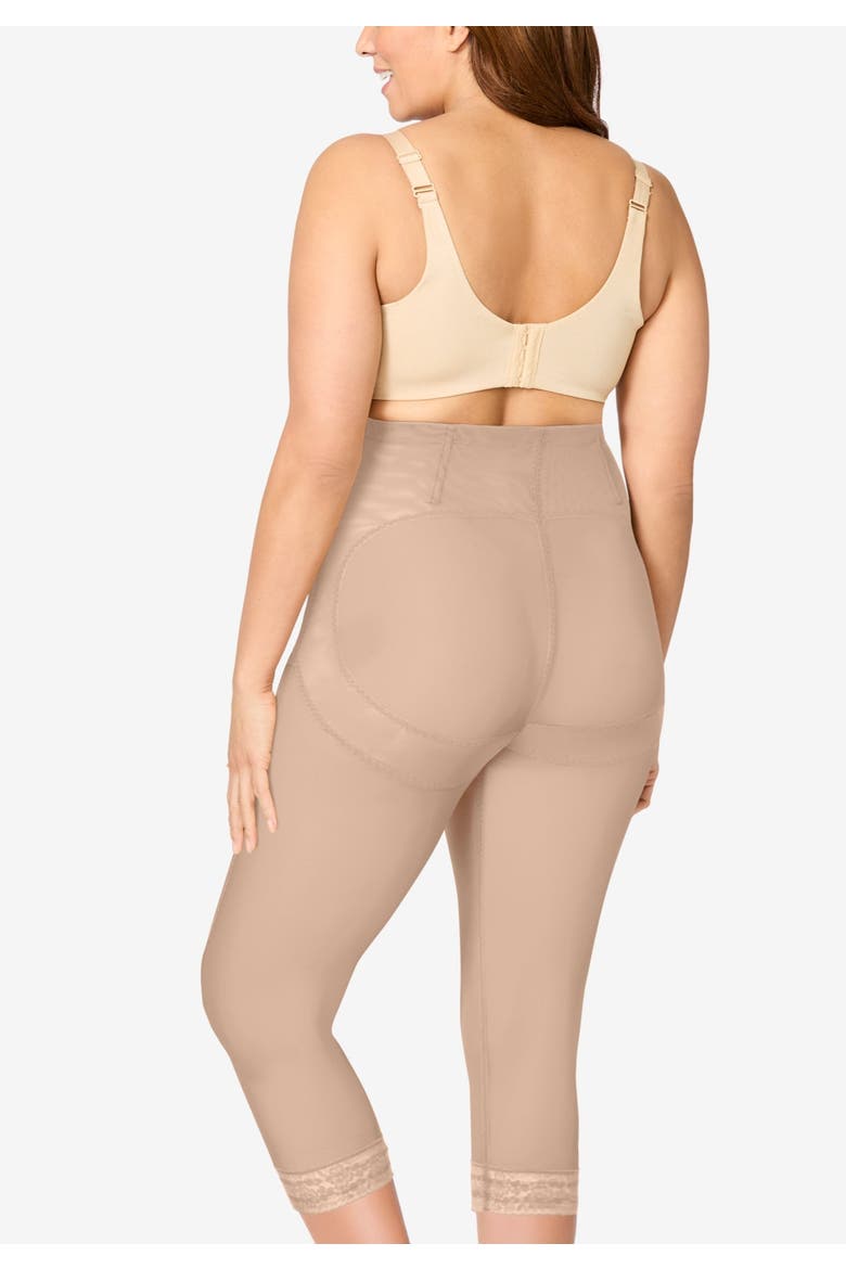 High-Waist Capri Shaper, Alternate, color, NUDE