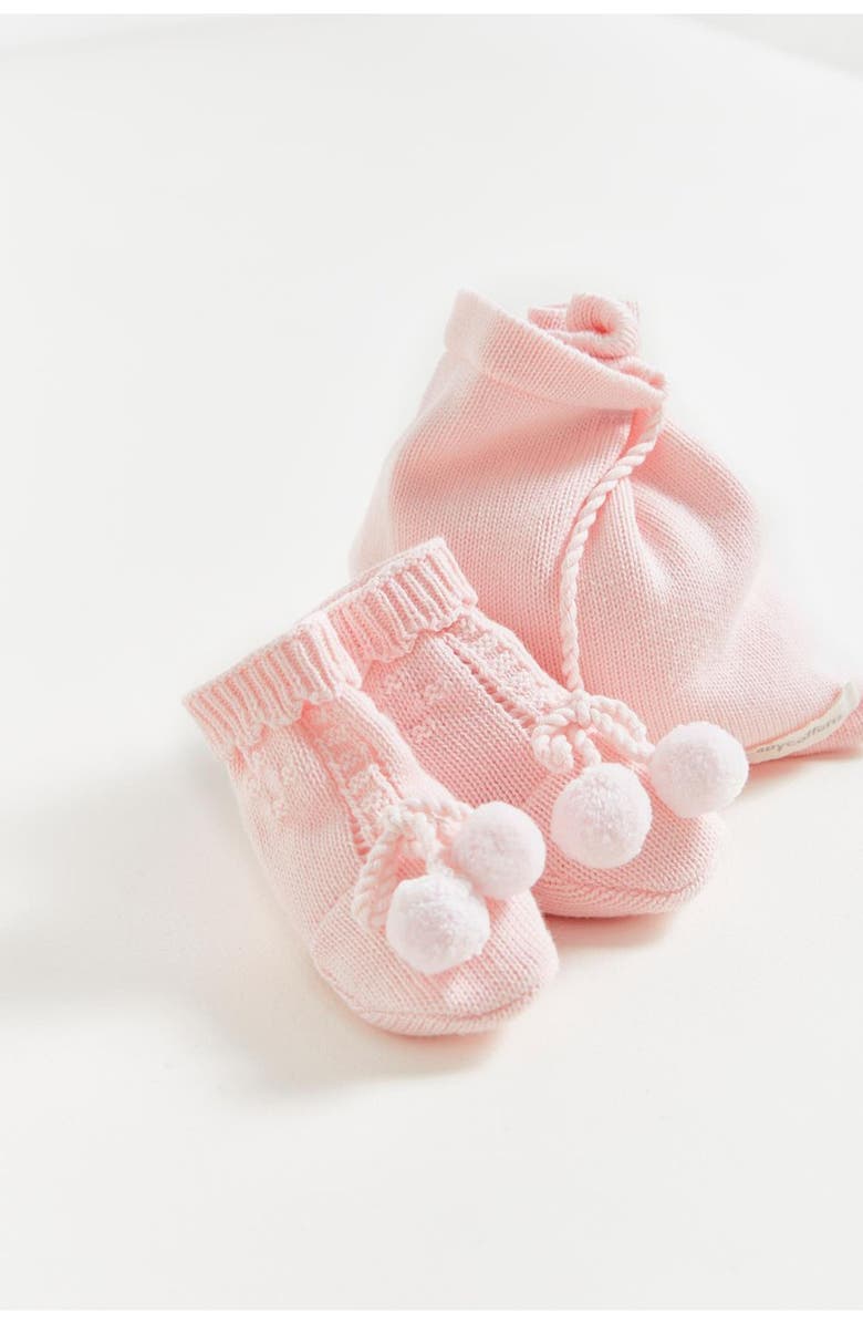 Babycottons Knit Hat 
Booties Set for Infant, Main, color, Pink