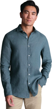 Charles Tyrwhitt Plain Pure Linen Shirt