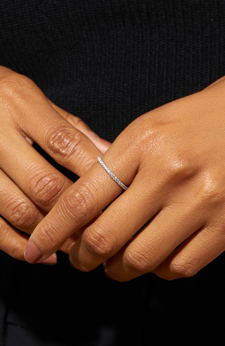 Ana Luisa Eternity Ring - Celine Silver, Alternate, color,