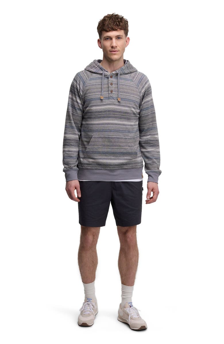 tentree Woodrow Hoodie, Main, color, Meteorite Black Multi Stripe