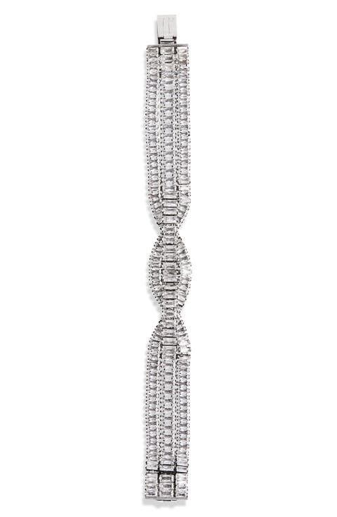 Baguette Glass Line Bracelet