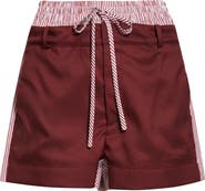 MONSE Deconstructed Double Waistband Shorts