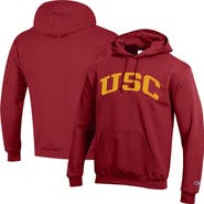 Champion Men's Champion  Cardinal USC Trojans Basic Arch Fleece Pullover Hoodie