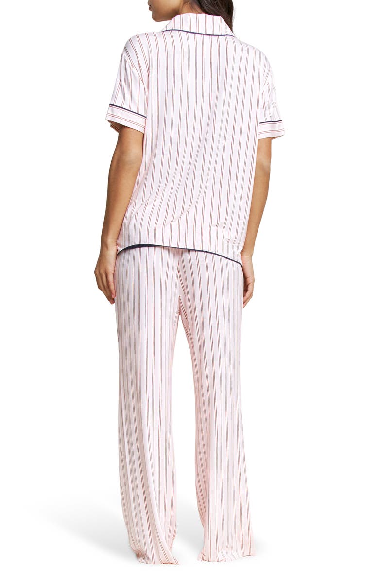 Honeydew All American Short Sleeve Pajamas, Alternate, color, Marzipan Stripe