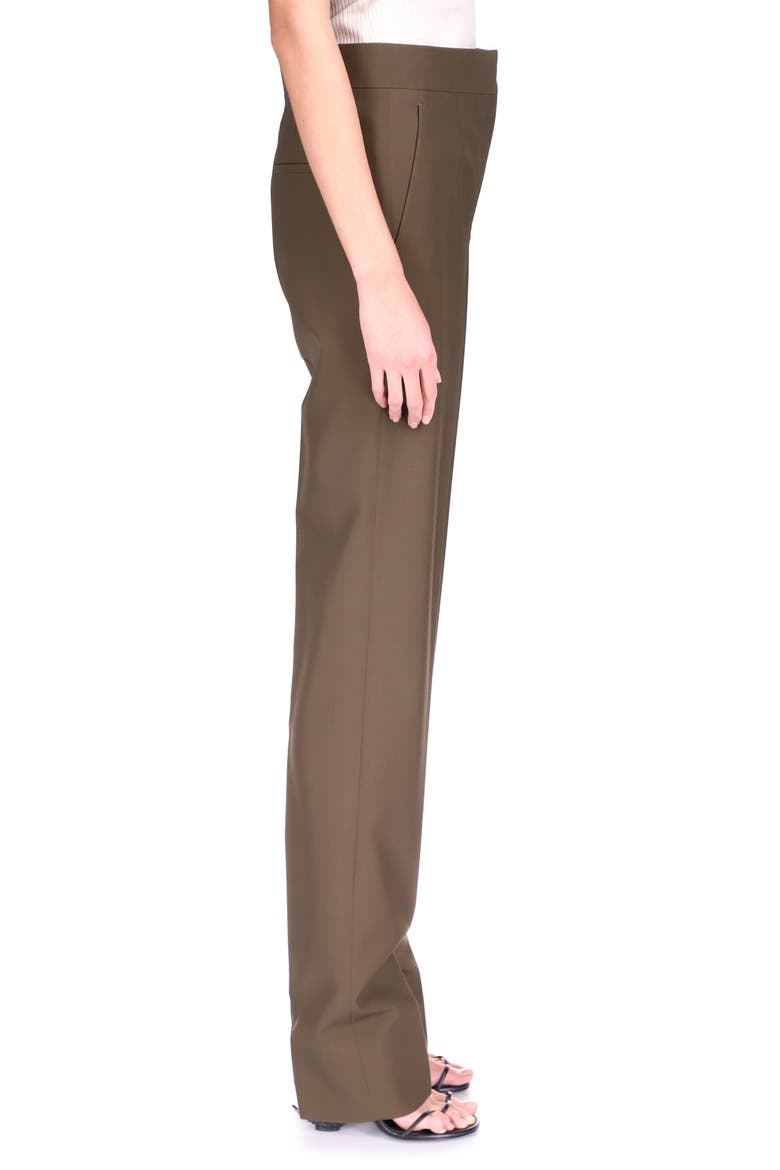 High Waist Tapered Trousers, Alternate, color, DARK KHAKI