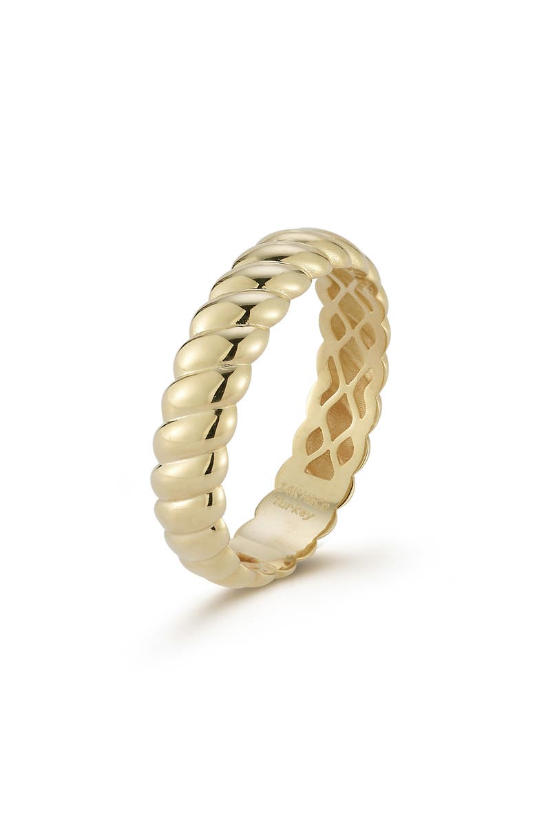 Ember Fine Jewelry Twist Band Ring, Alternate, color, 14K Gold
