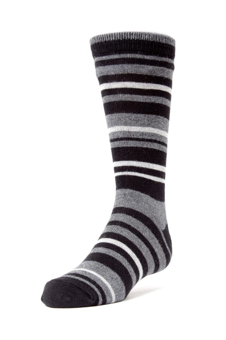 Rings and Rungs Striped Socks, Main, color, Black
